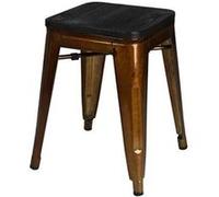 Urban Living - Tabouret vintage Liv H46 cm - Métal doré Doré G