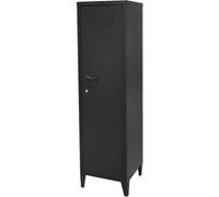 Urban Living - Vestiaire 1 porte Industriel Black en métal - Noir Noir