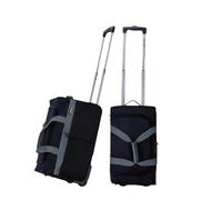 Urban London Sac de voyage pliable de 50,8 à 101,6 cm avec roulettes, léger 600D, valise de cabine pour affaires et vacances, bagage durable, Noir/gris, 71,1 cm, Sac de sport à roulettes