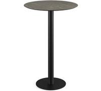 Urban mange debout avec piètement noir + plateau HPL Ø70 cm Veba 1 G