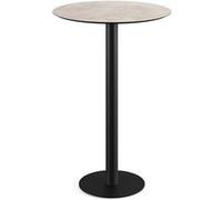 Urban mange debout avec piètement noir + plateau HPL Ø70 cm Veba 3 G