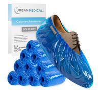 URBAN MEDICAL 100x Surchaussures Imperméables Jetables/Réutilisables avec Semelle Antidérapante | SOLID DRY | Résistant Déchirure et à l'Abrasion | In- et Outdoor | Onesize - 5,5g par Couvre-Chaussure