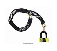 Urban Security Antivol Mini U U75120 Chaîne Ø15 mm 120 cm Homologué SRA