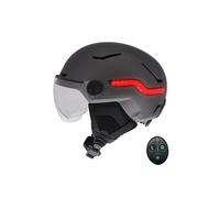 URBAN MOOV - LED feu de freinage automatique avec visiere & caches-oreilles taille L - gris