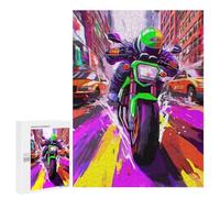 Urban Motorcycle Rush Puzzle 1000 Pièces Educa Jouet en Bois Cadeau Unique Décoration Intérieure Jeu Éducatif Challenge Toy Adultes Et Enfants À Partir De 14 Ans 500 PCS