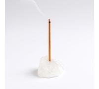 Urban Nest Support à Encens en Cristal Naturel, Pierre Décorative pour Méditation, Purification Énergétique, Guérison Émotionnelle, Croissance Spirituelle & Décoration de Maison (3-5 cm, Quartz Clair)