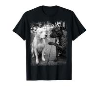 Urban Pitbull Dogs Smoking Street Scène T-Shirt