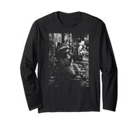 Urban Raccoon Ville Nuit Vintage Animal Manche Longue