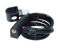 URBAN 450P Cadenas Cable Antivol pour Vélo, Acier Tressé ø8mm, 150cm, Serrure de Sécurité, Chaine Antivol pour Casque de Moto, Accessoires, Scooter, Vélo Électrique, Trottinette, Blocage de Roues