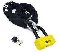 Urban Security Chaîne antivol Chain Lock Sra+ur75 U-lock Jaune 120 cm