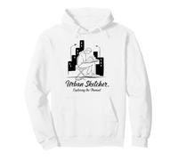Urban Sketcher, Art Urbain Sweat à Capuche