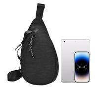 Urban Sling Pack Sac de rangement multi-poches, sangle réglable avec rangement pour téléphone, pochette utilitaire légère pour course à pied, équipement de voyage antivol, cuivre, Siehe Beschreibung