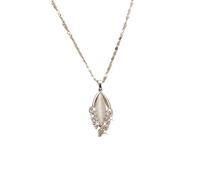 URBAN SPARKS Élégant collier avec pendentif doré et argent pour femme - Designs uniques comprenant tournesol, gourde, lune, nœud, cœur et feuille, ensemble de bijoux en cristal étincelant en zircon