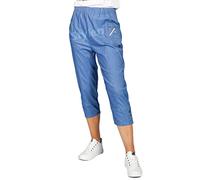URBAN STITCH Pantacourt 3/4 doux pour femme - Taille élastique - Taille élastique - Short d'été, bleu jean, 42