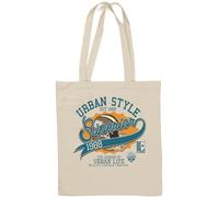 Urban Style The Legends of Urban Life Sac fourre-tout en coton naturel supérieur Blanc