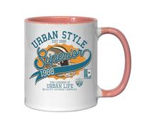 Urban Style The Legends of Urban Life Tasse à thé ou café en céramique Rose