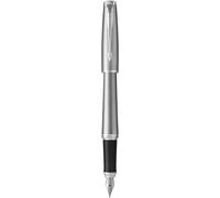 Urban Stylo-Plume - Métro Métallique - Plume Moyenne Et Encre Bleue - Coffret Cadeau