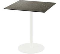 Urban table de bistrot avec piètement blanc + plateau HPL 70x70 cm