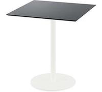 Urban table de bistrot avec piètement blanc + plateau HPL 70x70 cm Veba 6 G