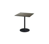 Urban table de bistrot avec piètement noir + plateau HPL 70x70 cm