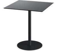 Urban table de bistrot avec piètement noir + plateau HPL 70x70 cm Veba 6 G