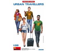 MiniArt 38095 1:35 Voyageurs urbains - Réplique fidèle à l'original, modélisme, kit de construction en plastique, bricolage, loisirs, collage, kit de modélisme, à assembler, non peint, couleur moulée