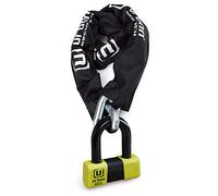 urban U75120 Cadenas Antivol Mini U et Chaîne Haute Sécurité Homologué Classe SRA, ø15, 120 cm, Noir