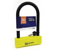 URBAN UR120220 Antivol U Moto Haute Sécurité Homologué SRA, Fourchette ø18mm Acier Trempé, Double Verrouillage, Plus Visible, Cadenas en U 120x220mm Plus Compact pour Pneu Moto, Scooter, Velo
