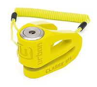 Urban Security Antivol moto UR210Y – Homologué SRA, bloque-disque, double verrouillage ø10 mm, jaune