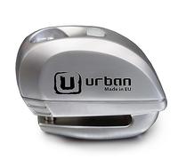 URBAN UR22 Antivol Bloque Disque avec Alarme + Avertissement 120dBA, 6 mm, fabriqué dans l'UE, Universel pour Vélo, Moto, Scooter, Acier INOX, métallique