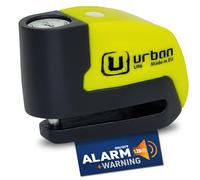 URBAN UR6 Antivol Moto, Bloque Disque avec Alarme intelligent | Plus Efficace | Hi-Tech, 120dB, LED, Warning, Sensibilité A+, Trés Étanche, Batterie Long Durée, Cadenas Bloc 6mm Universel Scooter Vélo