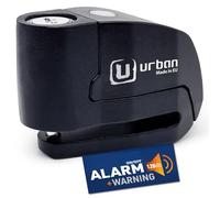 URBAN UR6B Antivol Moto, Bloque Disque avec Alarme intelligent | Plus Efficace | Hi-Tech, 120dB, LED, Warning, Sensibilité A+, Trés Étanche, Batterie Long Durée, Cadenas Bloc 6mm Universel Scooter Vél