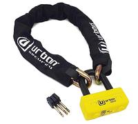 URBAN UR74120 Antivol Moto Homologué SRA, Mini U 18mm + Chaîne Haute Sécurité en Acier Cémenté 13,5mm Testée contre Sciage Coupe-Boulons, Multifonction Bloque Disque + Chaîne 120cm pour Ancrage Garage