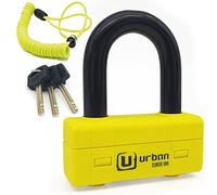 URBAN UR75 Antivol Moto Homologué SRA, Sécurité Maximale Testée, Bloque Disque Mini U ø18 Acier Trempé Double Verrouillage, Plus Polyvalent et Dissuasif, Cadenas Bloc Anti Vol Scooter Vélo Electrique