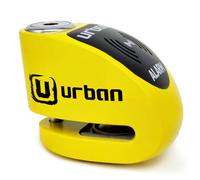 URBAN UR906Y Antivol Moto avec Alarme 120dB Hi-Tech X2 ON, Module Remplaçable Imperméable, Pile CR2, Câble Rappel, Antivol Pince Frein 6mm Universel pour Motos Scooters Vélos Électriques Trottinettes