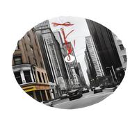 Urban Vibes Jupe de sapin de Noël imprimée en peluche 76,2 cm Couverture de sol en polaire polyester pour décoration de sapin de Noël