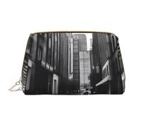 Urban Vibes Trousse de maquillage portable en cuir pour cosmétiques, articles de toilette et essentiels quotidiens, blanc, Taille unique