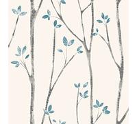 Urban Walls UW24777 Scandi Tree Paroi latérale Bleu