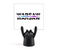 Urban Wave Varsovie Architecture Mémo Cartoon Chat Noir Décoration