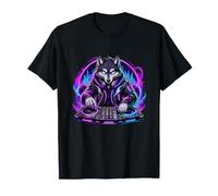 Urban Wolf Tourne-Disque DJ soirée Musicale T-Shirt