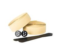 URBAN ZWEIRAD Guidoline pour vélo résistante à la déchirure, bouchons d'extrémité et Bandes adhésives incluses - antidérapante et facile à poser - 200 cm x 3 cm (élastique, beige)