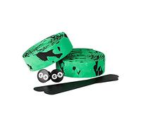 URBAN ZWEIRAD Guidoline pour vélo résistante à la déchirure, bouchons d'extrémité et Bandes adhésives incluses - antidérapante et facile à poser - 200 cm x 3 cm (élastique, camouflage vert noir)