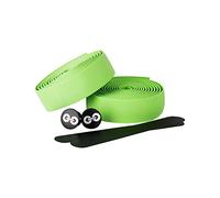 URBAN ZWEIRAD Guidoline pour vélo résistante à la déchirure, bouchons d'extrémité et Bandes adhésives incluses - antidérapante et facile à poser - 200 cm x 3 cm (élastique, vert)