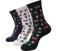 Urbanclassics Weihnachtssocken Grincheux Père Noël Chaussettes 3-Pack X-Mas