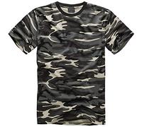 urbandreamz Hommes US Army Tee-Shirt Bundeswehr Camouflage Tee-Shirt Camouflage 35 Couleurs Uni Camouflage BW Camouflage S-6XL - Sombre Camouflage, 3XL