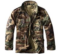 urbandreamz M65 Field Jacket Veste de Combat Armée US Army Veste d'hiver Parka Camouflage - Woodland, S