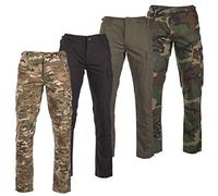 urbandreamz US BDU Cargo Pantalon de Champ Pantalons Ripstop Teesar Pantalon de Combat Slim-Fit - Noir, XXL