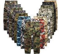 urbandreamz Us BDU Rangerhose Pantalon de Loisir Pantalons Camo Camouflage Pantalon de Combat Army 17 Farben XS-7XL - Rouge Camouflage, XL