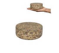 UrbanFocal Bocal en marbre corail avec couvercle - Cave à sel ronde de 10,2 cm et plat à bijoux - Petite boîte à épices fabriquée à la main - Organiseur de bureau pour trombones - Corail