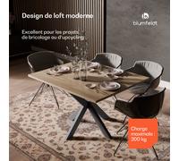 UrbanFodge TRIPLE X Pieds de table | Design moderne | pour les projets de bricolage | Capacité de charge de 200 kg